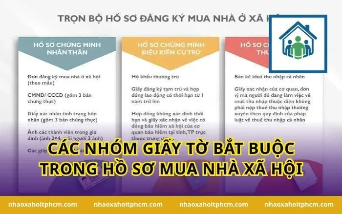 Các nhóm giấy tờ bắt buộc trong hồ sơ mua nhà xã hội