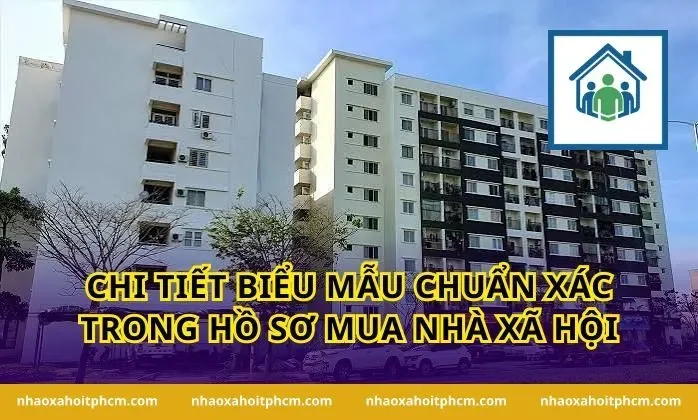 Chi tiết biểu mẫu chuẩn xác trong hồ sơ mua nhà xã hội